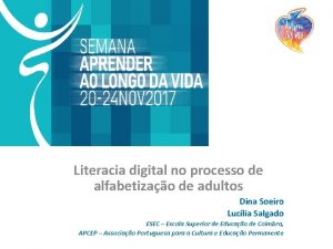 Literacia digital no processo de alfabetizao de adultos