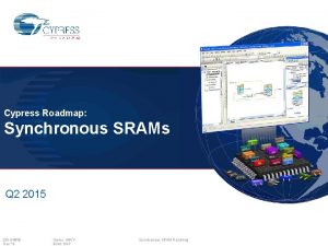Cypress Roadmap Synchronous SRAMs Q 2 2015 001