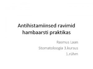 Antihistamiinsed ravimid