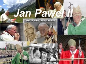 Jan Pawe II Narodziny Karol Jzef Wojtya urodzi