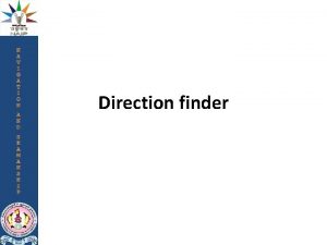 Radio detection finder