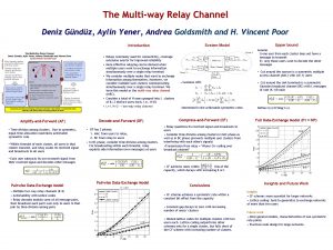 The Multiway Relay Channel Deniz Gndz Aylin Yener