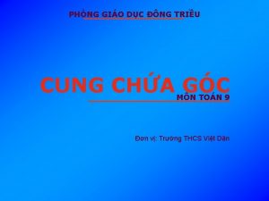 PHNG GIO DC NG TRIU CUNG CHA GC