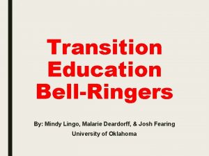 Transition Education BellRingers By Mindy Lingo Malarie Deardorff