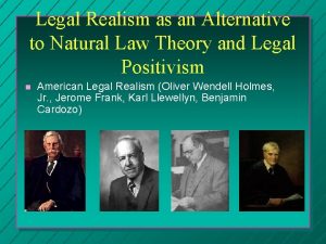 Legal Realism as an Alternative to Natural Law