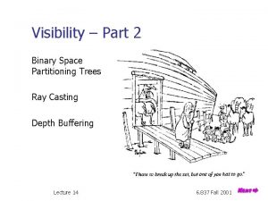 Visibility Part 2 Binary Space Partitioning Trees Ray