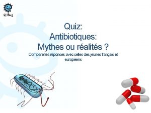Quiz Antibiotiques Mythes ou ralits Compare tes rponses