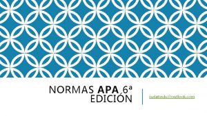 NORMAS APA 6 EDICIN iselatinduoutlook com ESTILO APA