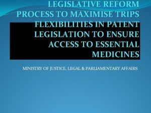 Law reform process