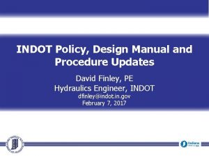 Indot design manual