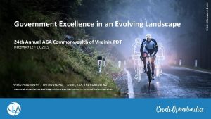 24 th Annual AGA Commonwealth of Virginia PDT