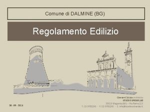 Comune di DALMINE BG Regolamento Edilizio 30 09