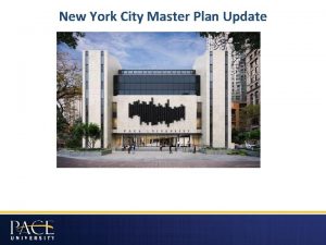 New York City Master Plan Update NYC Master