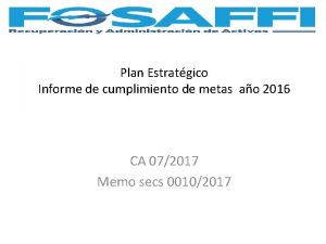 Modelo de informe de cumplimiento de metas