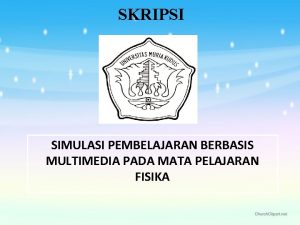 SKRIPSI SIMULASI PEMBELAJARAN BERBASIS MULTIMEDIA PADA MATA PELAJARAN