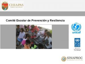 Comit Escolar de Prevencin y Resiliencia Marco Legal