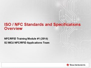 Nfc iso standards