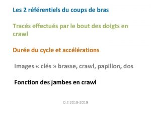 Les 2 rfrentiels du coups de bras Tracs