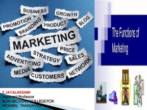 Functions of marketing by clark and clark