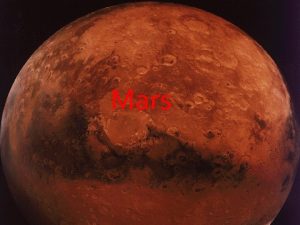 Physical features of mars