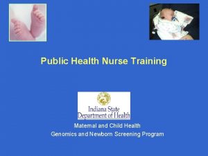 Public Health Nurse Training Maternal and Child Health