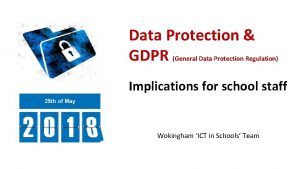 Data Protection GDPR General Data Protection Regulation Implications