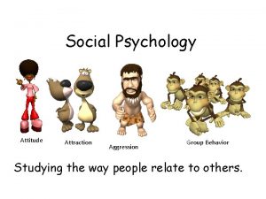 Social Psychology Attitude Attraction Aggression Group Behavior Studying