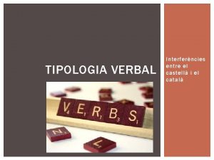 Tipologia verbal