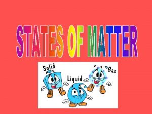 Matter is made up of particles which are