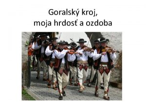 Goralský kroj