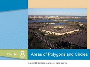 Chapter 8 Areas of Polygons and Circles Copyright