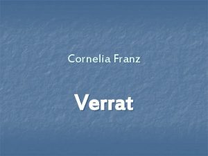 Cornelia Franz Verrat n Was liest der Junge