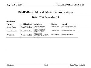 September 2010 doc IEEE 802 11 101055 00