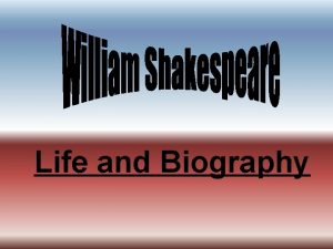 William shakespeare biography