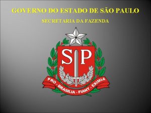 GOVERNO DO ESTADO DE SO PAULO SECRETARIA DA