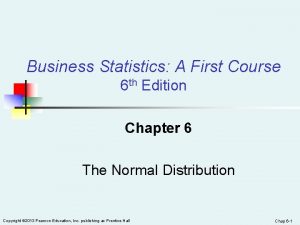 Business Statistics A First Course 6 th Edition