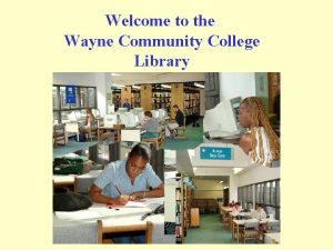 Wayne community college library