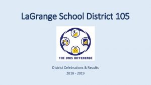 La Grange School District 105 District Celebrations Results