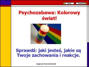 Psychozabawa Kolorowy wiat Sprawd jaki jeste jakie s