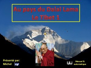 Au pays du Dalai Lama Le Tibet 1