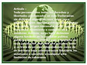 Artculo 2 Toda persona tiene todos los derechos