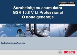 urubelnia cu acumulator GSR 10 8 VLI Professional