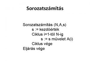 Sorozatszmts N A s s kezdrtk Ciklus i1