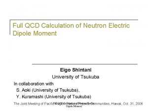 Full QCD Calculation of Neutron Electric Dipole Moment