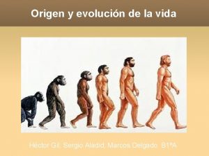 Origen y evolucin de la vida Hctor Gil