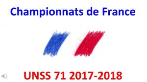 Championnats de France UNSS 71 2017 2018 EQUIPES