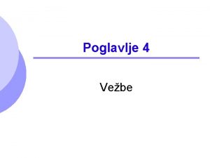 Poglavlje 4 Vebe Efekat dohotka i efekat supstitucije