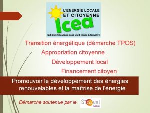 Initiative Citoyenne pour une Energie Alternative Transition nergtique