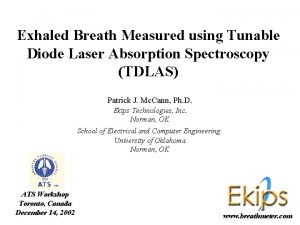 Exhaled Breath Measured using Tunable Diode Laser Absorption