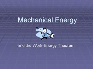 Mechanical energy theorem